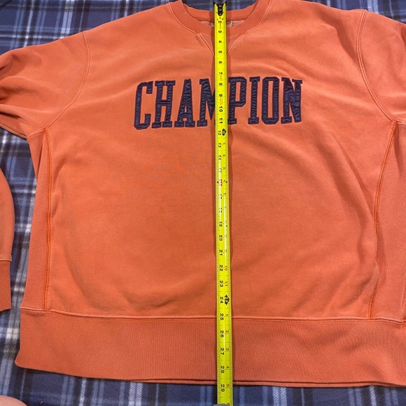 Champion Reverse Weave Orange Sweatshirt Mens 2XL Heavy Fleece S4453 026 - Picture 5 of 8